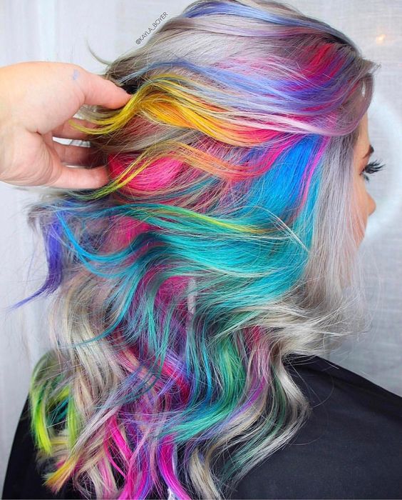 cabello arcoiris